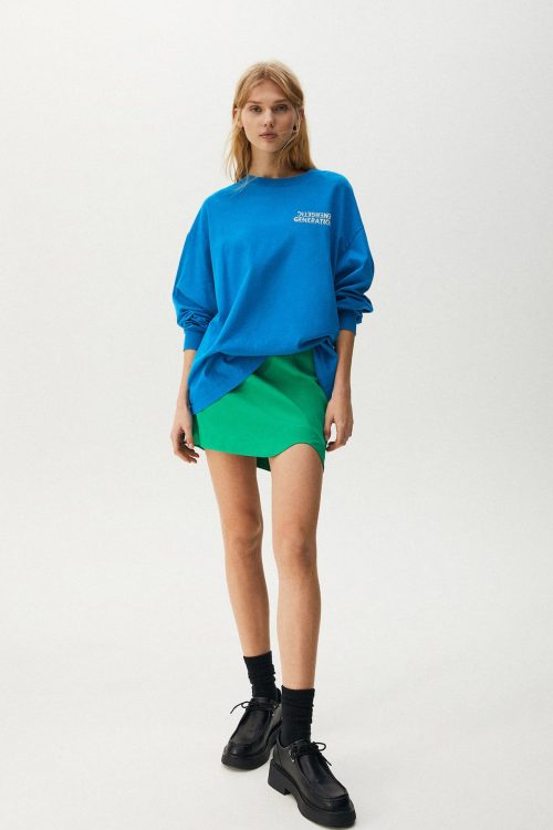 Blue Full Sleeves Sweatshirt-2