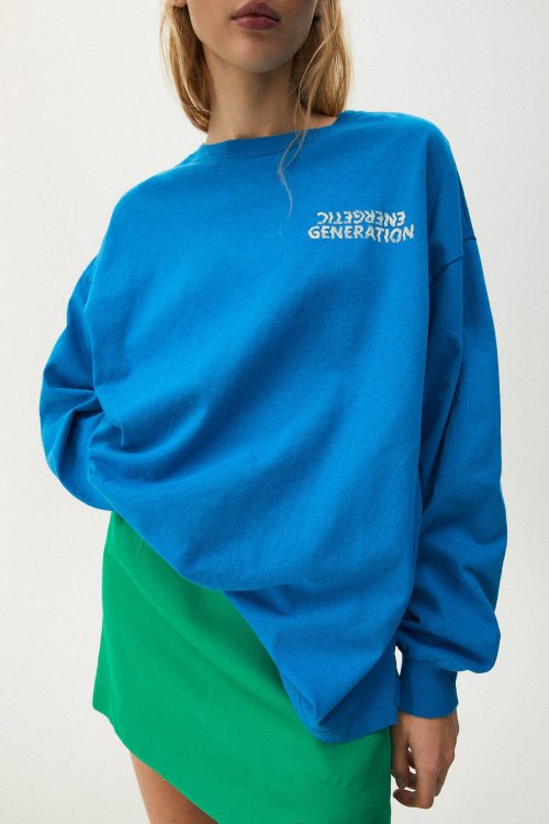 Blue Full Sleeves Sweatshirt-3