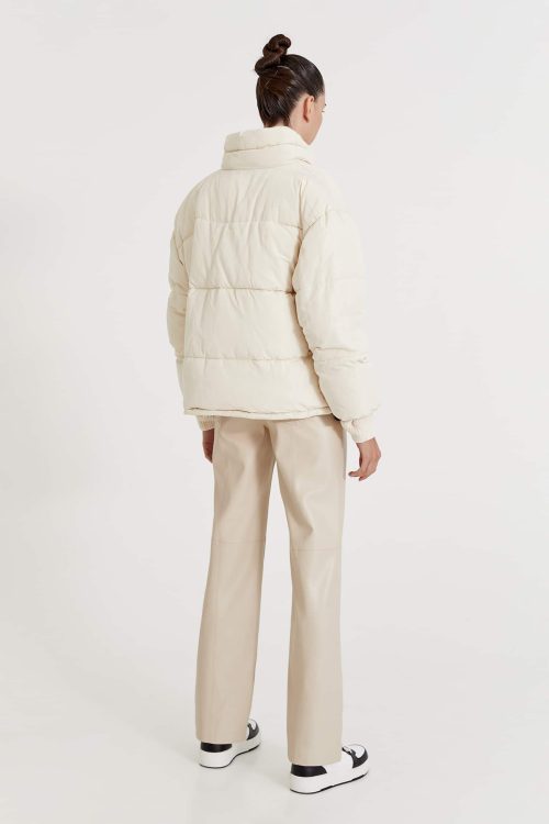 Full Neck Cream Sweatshirt-4