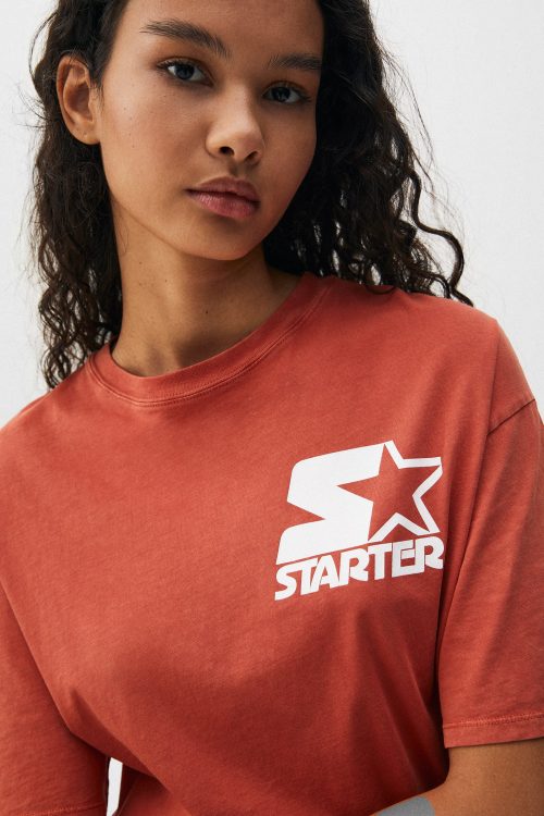 Red Sports Casual T-Shirt-4